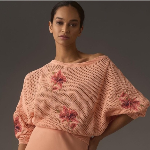 Anthropologie Pilcro Open-Stitch Sweater Size XS NWT - Picture 1 of 14